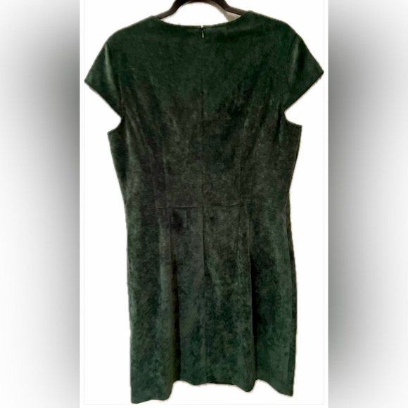 SHARAGANO Green Shift Dress, Size 14 - Picture 2 of 10